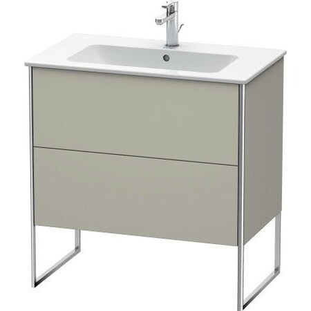 Duravit Xsquare Floor Standing Vanity Unit Taupe Satin Matt XS444606060